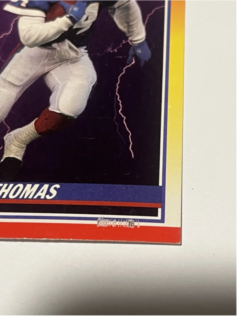 1990 Score Football Thurman Thomas Ground Force Buffalo Bills #322
